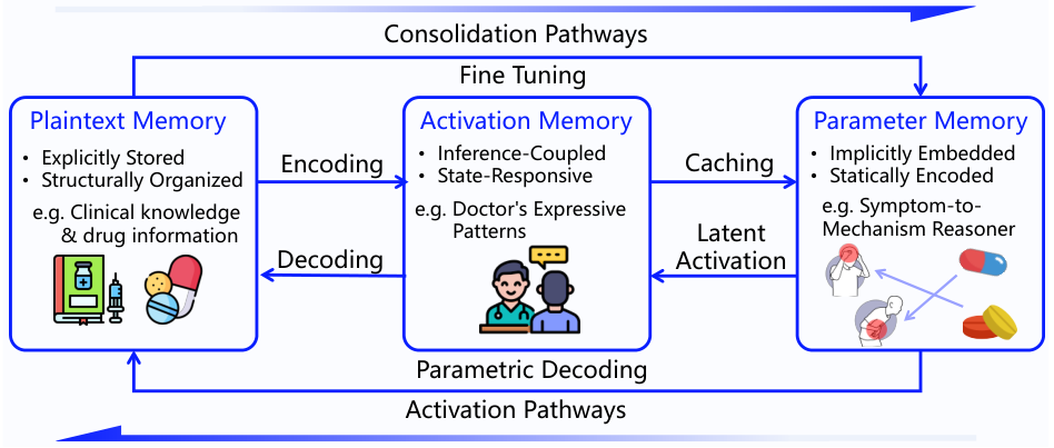 Figure 5: Memory transformation paths