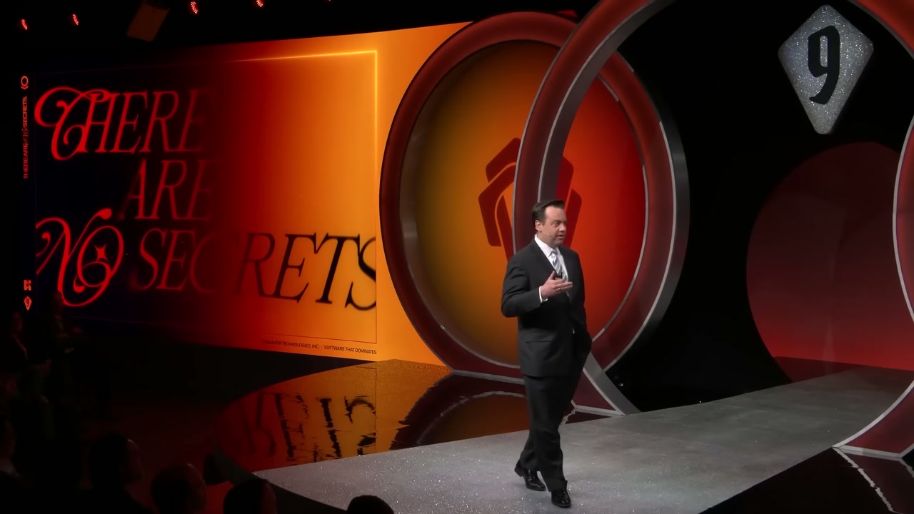 THERE ARE NO SECRETS — AIPCon 9 stage backdrop