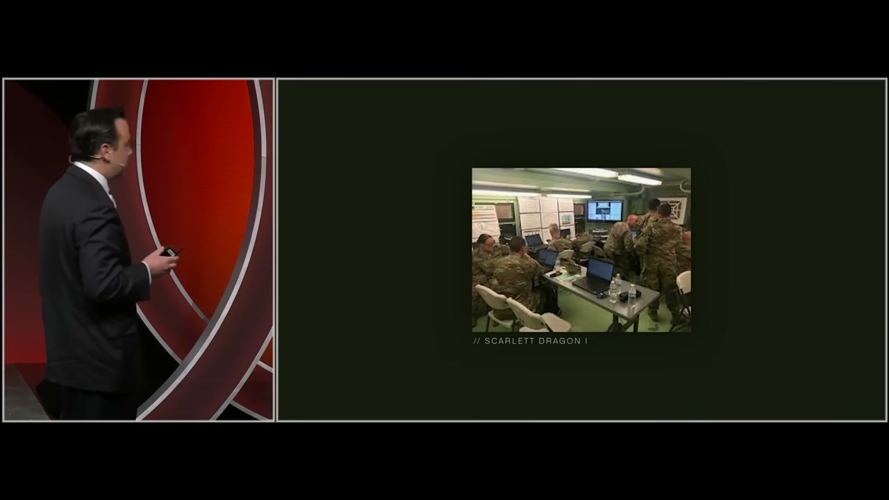 SCARLETT DRAGON I — ops center photo showing soldiers working at laptops