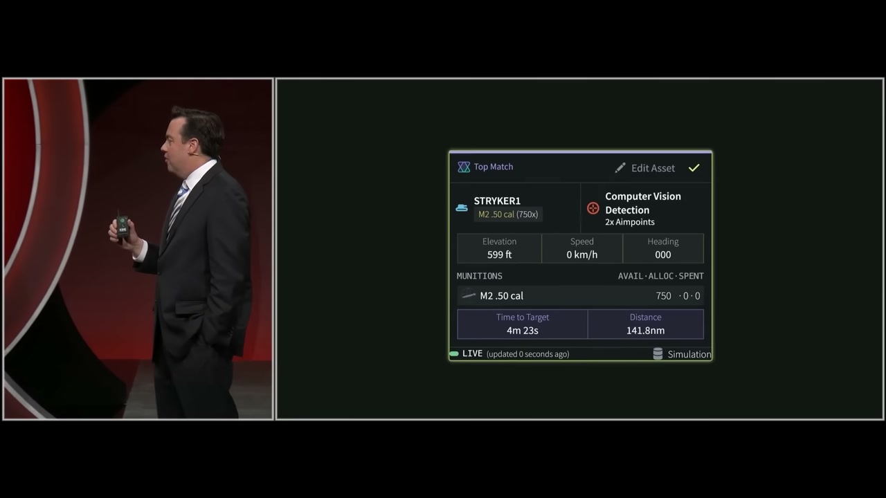STRYKER1 selected as top match asset for Computer Vision Detection target